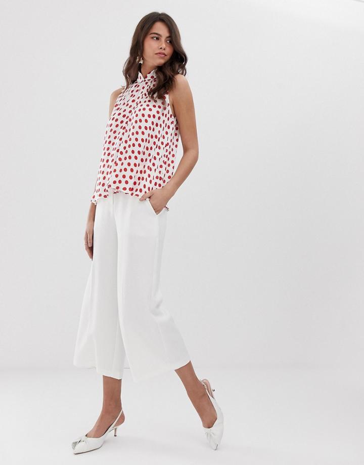 Closet Wide Leg Pants - Cream