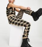 Collusion Set Houndstooth Sweatpants-multi