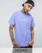Crooked Tongues Gildan T-shirt In Purple With Large Logo - Purple