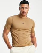 Tommy Hilfiger Performance T-shirt In Tan-brown