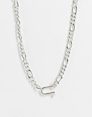 Wftw Pearl Clasp Chain Necklace In Silver