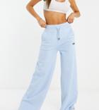 The North Face Straight Leg Sweatpants In Light Blue Exclusive At Asos