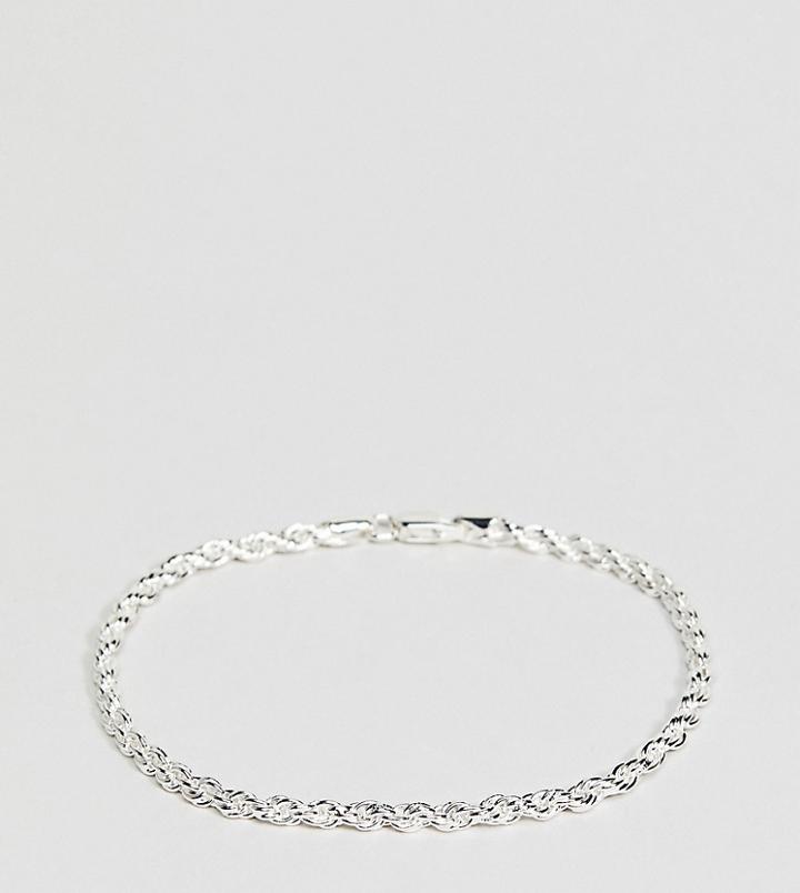 Mister Silver Rope Bracelet In Sterling Silver - Silver