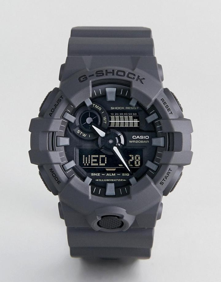 G-shock Ga-700uc-8a Digital Silicone Watch In Gray - Gray