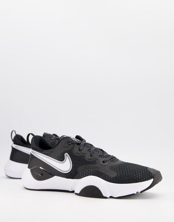Nike Training Speedrep Sneakers In Black And White