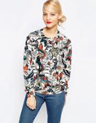 Love Moschino Tattoo Print Sweatshirt - Wh1