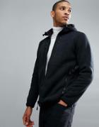 Jack Wolfskin Westfjord Fleece Lined Hoodie In Black - Black