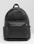 Liquorish Black Textured Backpack - Black