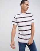 New Look Oversized Stripe T-shirt In Gray - Gray