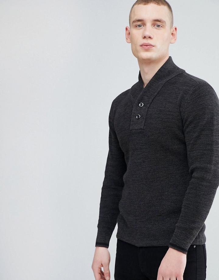 G-star Dadin Shawl Collar Sweater - Gray