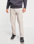 Asos Design Balloon Fit Pants In Diagonal Cut Cord In Pink