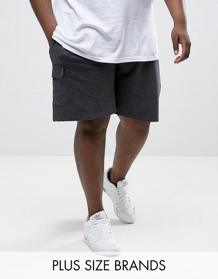 Duke Plus Jersey Shorts In Gray - Gray