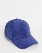 Bando Corduroy Cap In Navy