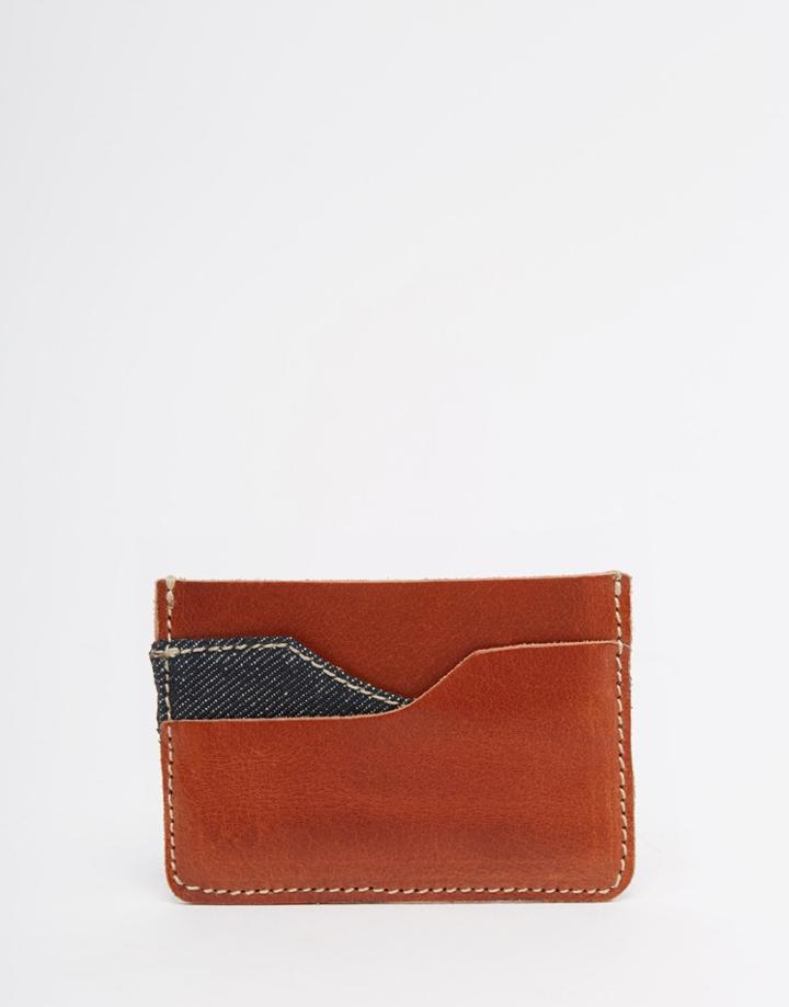 Jack & Jones Leather Cardholder - Brown