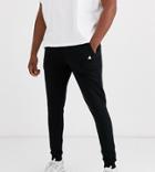 Asos Design Tall Super Skinny Sweatpants In Black With Triangle