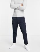 Selected Homme Cargo Pants In Navy