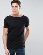 Asos T-shirt With Boat Neck - Black
