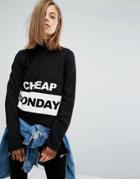 Cheap Monday Block Logo Sweatshirt - Black