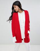 Deby Debo Ada Open Cardigan - Red