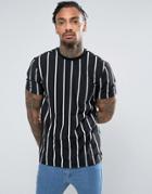 New Look T-shirt With Stripes In Black - Black