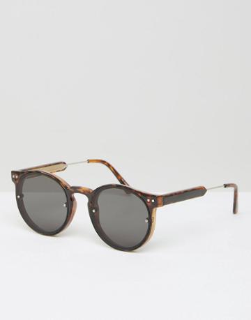 Spitfire Round Sunglasses - Brown