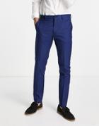 Jack & Jones Premium Slim Fit Suit Pants In Bright Blue-blues