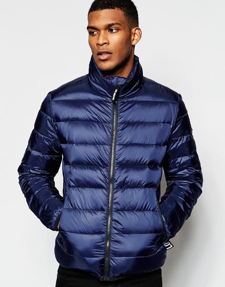 Love Moschino Padded Jacket Logo Label - Gray