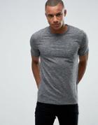 Jack & Jones Premium Slim Slub T-shirt - Gray