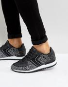 Boss Parkour Knitted Running Sneakers In Black - Black
