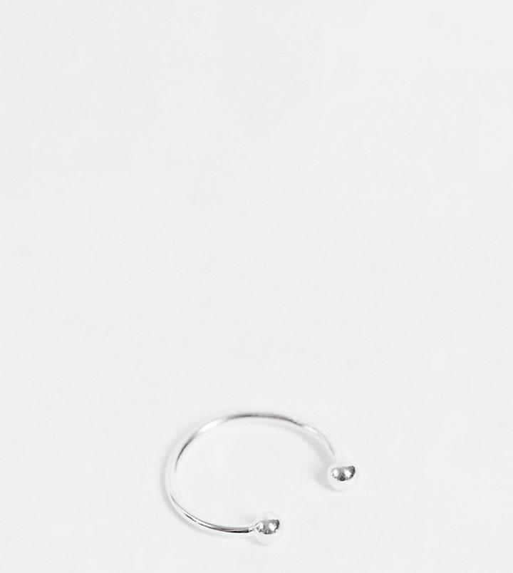 Asos Design Sterling Silver Faux Septum Ring