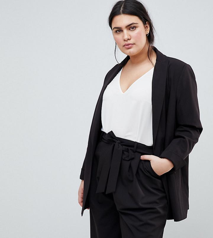 Asos Design Curve Mix & Match Tailored Blazer - Black