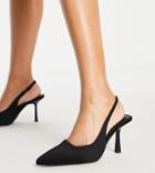 Raid Wide Fit Kylee Mid Heel Shoes In Black