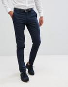 Selected Homme Skinny Smart Pant With Stretch - Blue