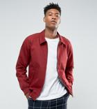 Asos Tall Harrington Jacket In Red - Red