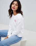 Tommy Hilfiger Tommy X Love Sweatshirt With Love Heart Embroidery - White