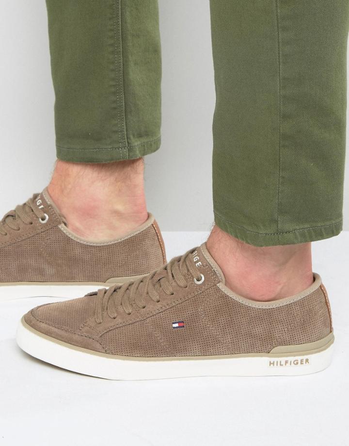 Tommy Hilfiger Harrington Suede Sneakers - Brown