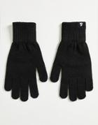 Jack & Jones Knitted Touch Screen Gloves In Black