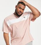 Soul Star Plus Chest Panel Logo T-shirt In Dusty Pink