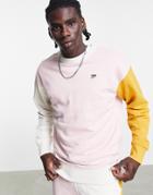 Puma Downtown Color Block Sweatshirt In Pink - Exclusive To Asos