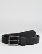 Asos Extreme Long Ended Belt In Faux Leather - Black