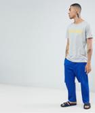 Tommy Hilfiger Pyjama Set Logo T-shirt & Pants In Gray Heather/blue - Multi