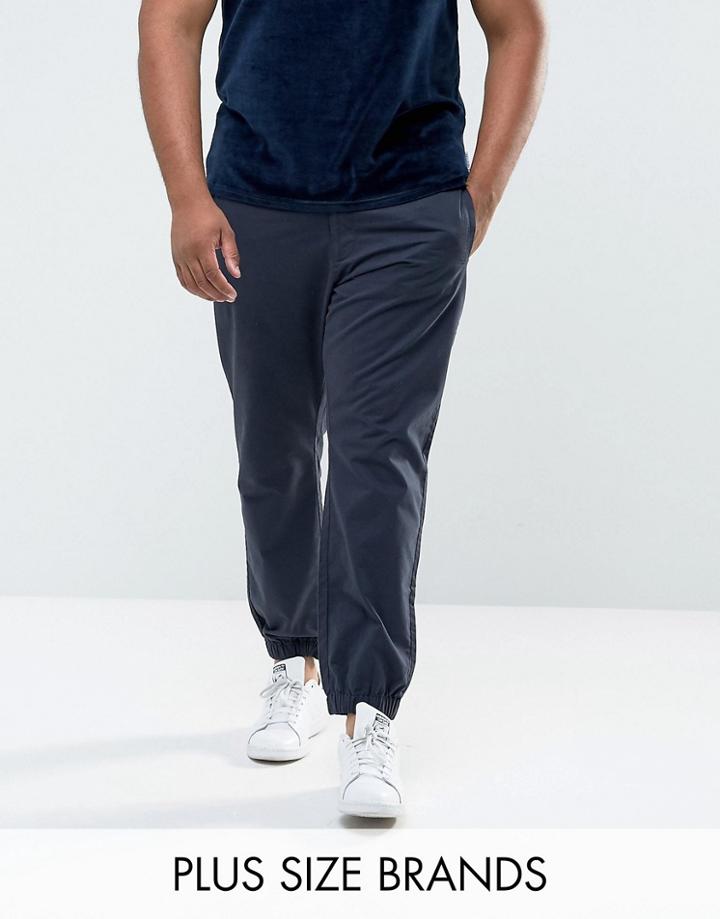 Bellfield Plus Cuffed Chinos In Navy - Navy
