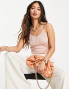 Vero Moda Coordinating Ribbed Cami Top In Rose-pink