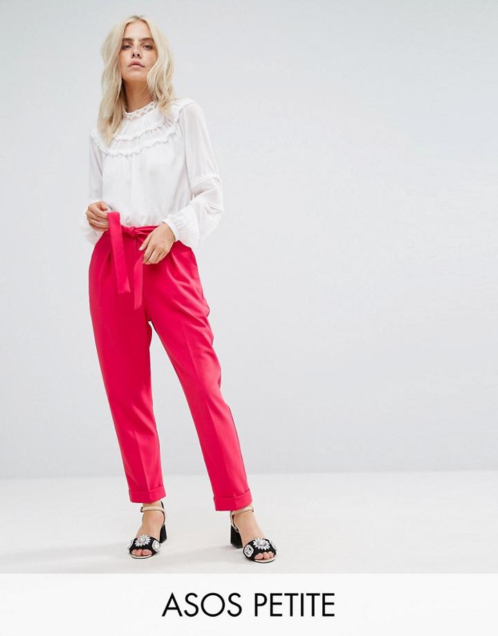 Asos Petite Obi Tie Occasion Pant - Pink