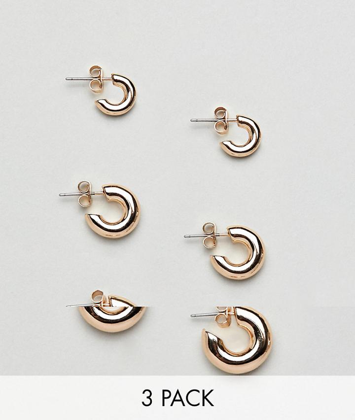 Weekday Hoop Mulitpack - Gold
