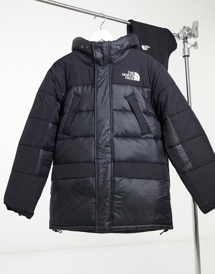 The North Face Himalayan Insulated Parka Jacket In Black