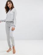Boux Avenue Nia Lounge Top And Pant Set - Gray