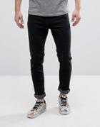Hoxton Denim Black Skinny Jeans - Black
