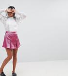 Sister Jane Petite Mini Skort With Pleats & Shorts Underlayer - Pink