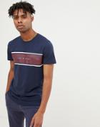 Jack & Jones Originals T-shirt With Brand Panel - Navy